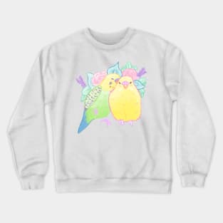 Snuggling Budgies Crewneck Sweatshirt